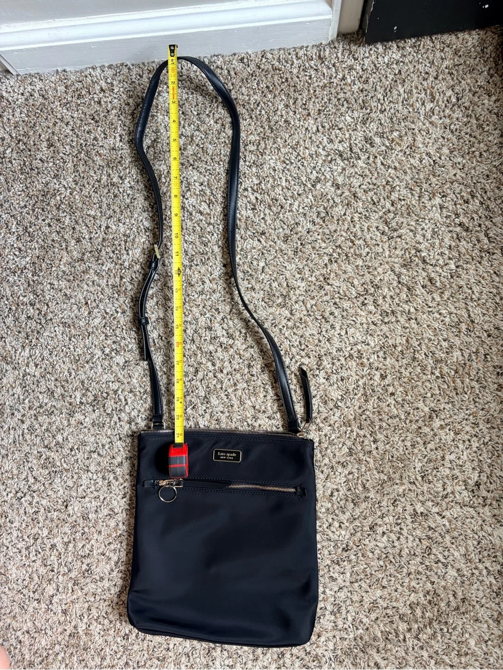 Kate Spade Outlet Dawn Flat Crossbody - Classic Black Nylon